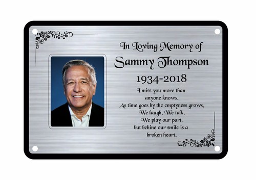 Memorial bench plaque - memorial,