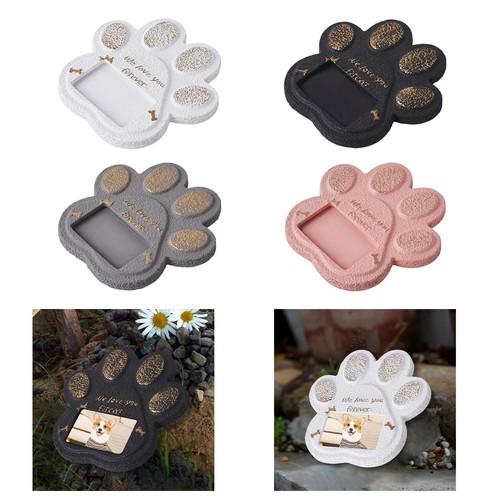 Paw shaped pet - headstone, with
