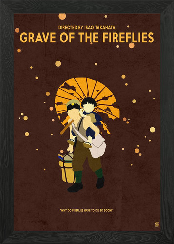 Grave the fireflies - of, poster