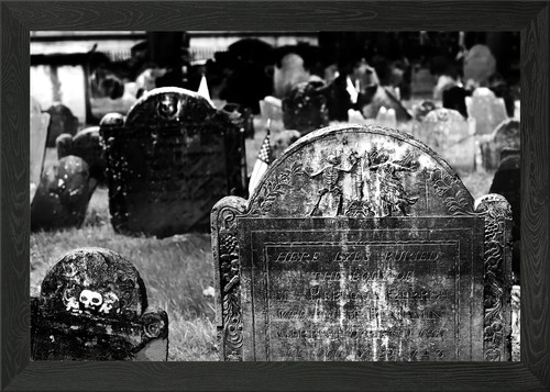 Grave yard framed - grave,