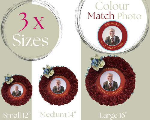 Wreath photo frame upload - photo,