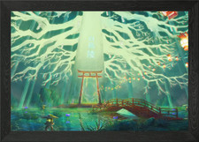 White Bird Grave Framed Wall