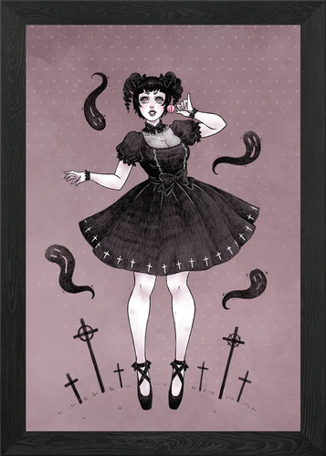 Grave dancer framed wall art - grave,
