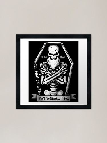 Grave roller framed art print - roller,