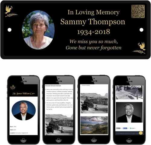 Memorial bench plaque - memorial,