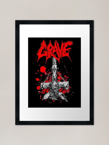 Grave framed art print - art,