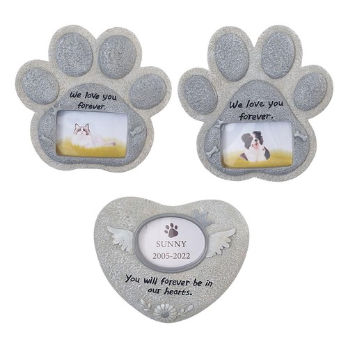 Dog grave marker with - dog,
