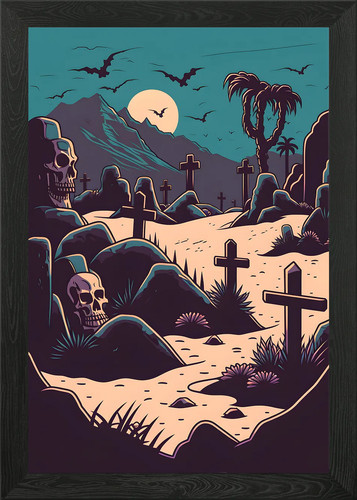 Grave vintage framed wall art - grave,