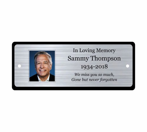 Memorial bench plaque - memorial,